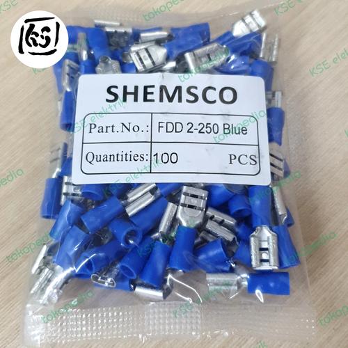 Connecteurs Femelles Rapides Heschen – Lot De 100 (6,3 Mm, Bleu, Pour Câbles 1,5-2,5 Mm²)
