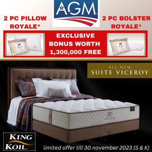 Jual KING KOIL AGM Kasur Type SUITE VICEROY Springbed USA Full Set