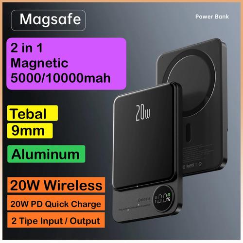 Promo Powerbank Wireless Magsafe Battery Pack iPhone 10000mah