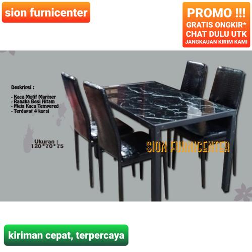 Jual meja makan informa / set meja makan informa 4kursi / dining table ...