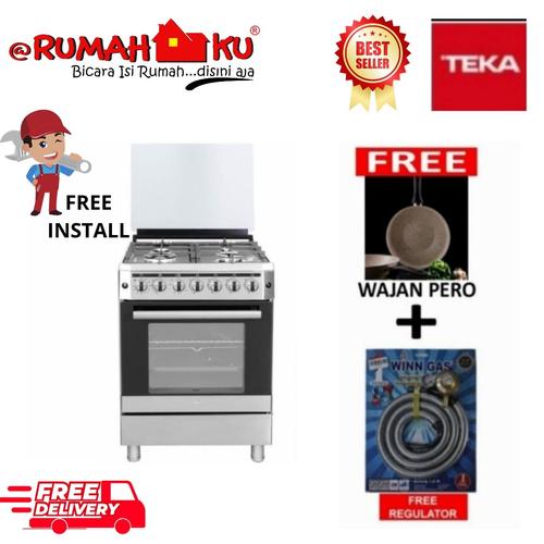 Promo FREESTANDING COOKER TEKA FS66F 4G S/S KOMPOR GAS DENGAN OVEN