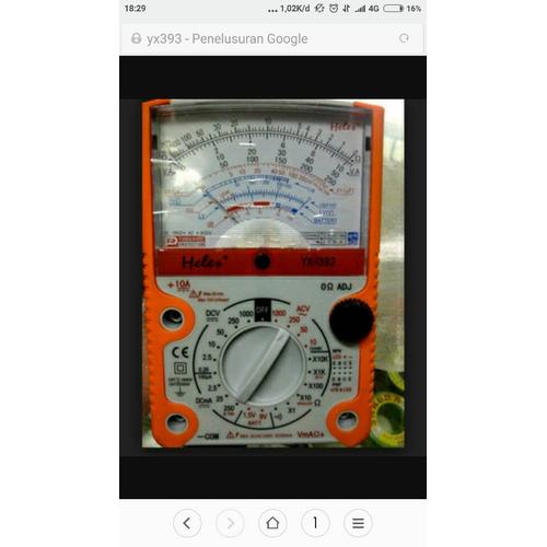 Jual multimeter ori avometer heles yx 393 yx393 analog multitester