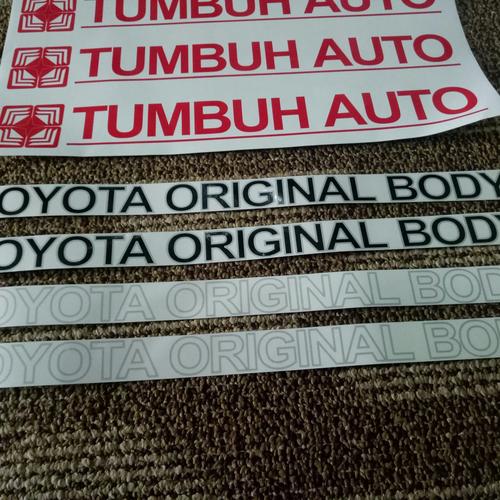 Jual Striping Sticker Stiker Kaca Kijang Tulisan Toyota Original Body