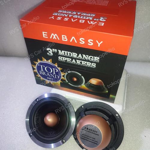 Jual speaker mobil midrange 3 inch embassy platinum new series original ...