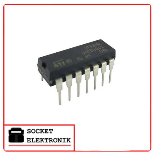 Jual IC LM324 DIP14. Quadraple Operational Amplifier. OpAmp. Single