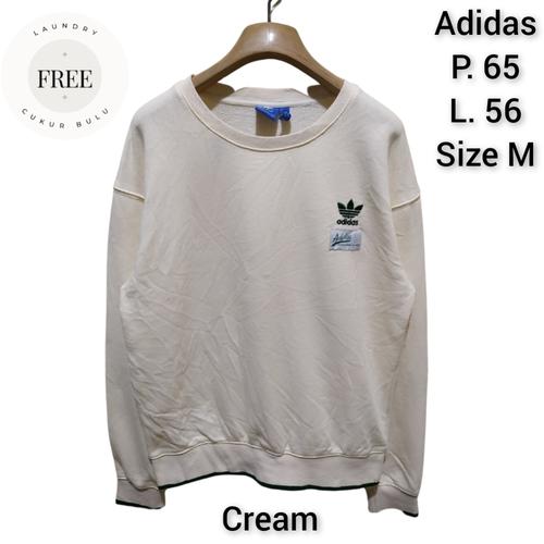 Jual crewneck adidas trefoil cream Jakarta Barat Ws Second