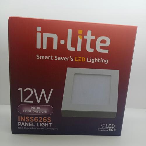 Jual downlight ob tempel plafon panel led outbow kotak 12w kuning ...