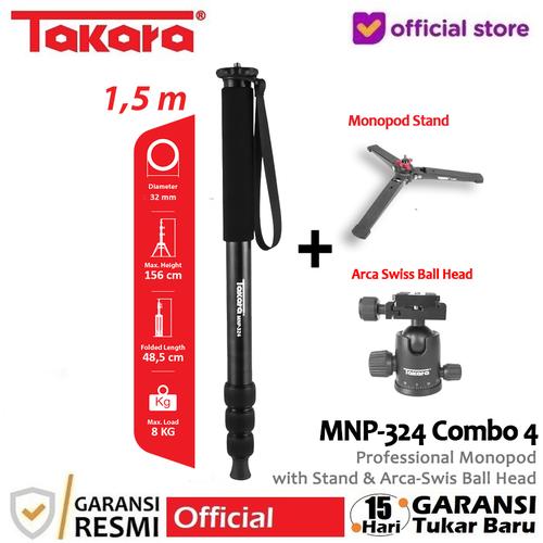 Jual Takara MNP324 Professional Monopod for Camera & Smartphone