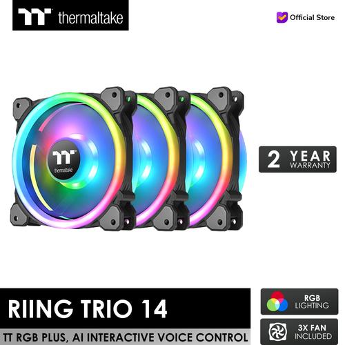Promo Riing Trio 14 RGB Radiator Fan TT Premium Edition (3-Fan Pack ...