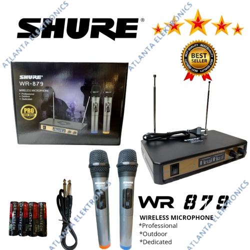 Jual Mic Wireless SHURE WR879 Dual Handle Jakarta Barat atlanta