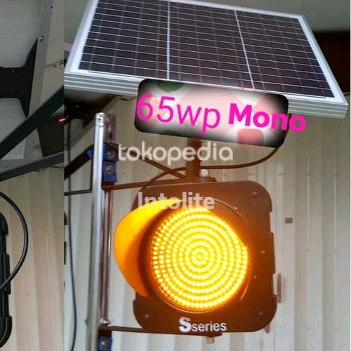 Jual Lampu traffic light kuning solar cell, Lampu lalu. lintas solar ...