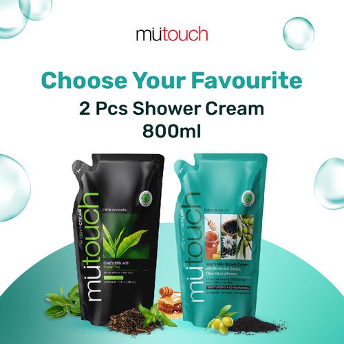Promo BUNDLE PACK Mutouch Shower Cream 800ml (Isi 2 pcs) - 800ml ...