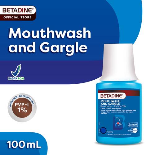 Promo BETADINE MOUTHWASH & GARGLE Obat Kumur Antiseptik 100ml Kota