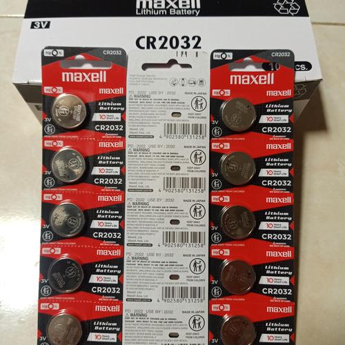 Jual Battery Maxell Cr2032 Lithium 3v Original Baterai Maxel Batere Cr