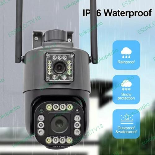Promo IP CAMERA OUTDOOR DUAL LENS PTZ SPEED DOME(APP YOSEE) WIRELESS ...