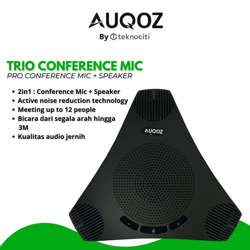 Promo AUQOZ Trio Meeting Conference Mic / Microphone Zoom Meet