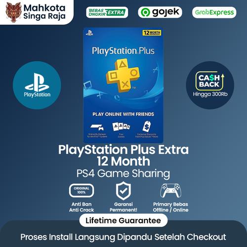 Promo PS Plus Extra PlayStation Plus Extra 12 Months PS4 Digital  Sharing PlayStation 4, Secondary di Mahkota Singa Raja Tokopedia