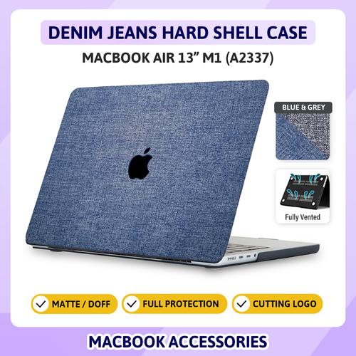 Jual Macbook Air 13 inch M1 A2337 Hard Case Cover Jeans Skin