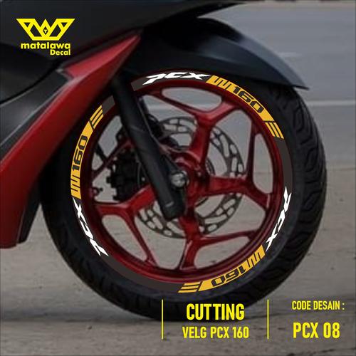 Jual Stiker velg Motor Honda PCX 160 cc Cutting Sticker List Pelk 08 ...