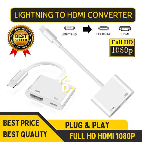 Promo LIGHTNING HUB ADAPTER HDMI 1080p DIGITAL CONVERTER IPAD IPHONE