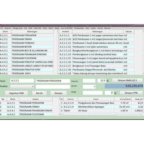 Jual [RAB] Software RAB Kontruksi Gedung dan Bangunan - Kota Bandung ...