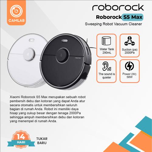 Promo Roborock S5 Max Sweeping Robot Vacuum Cleaner Putih, Non Garansi di  Tokopedia
