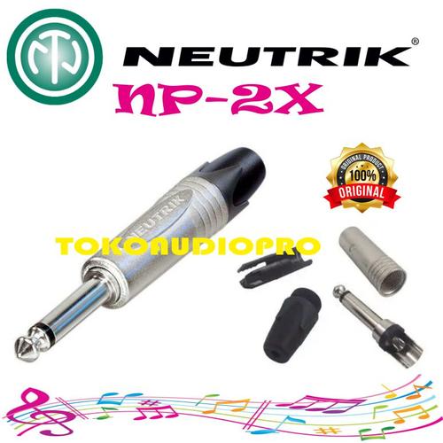 Contatti Oro Audio Spina Jack Neutrik NP2X-AU-SILENT - 6.35mm 2 Poli, Contatti Oro, Silent Switch Per Chitarre Spina Jack Neutrik Silentplug
