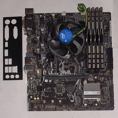 Jual asus B250M-A + Prosesor i3 7100 + ram team 16gb minus baca 