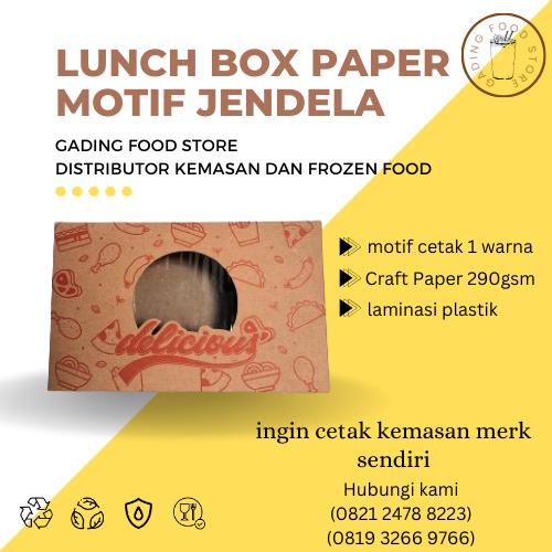 Jual Lunch box paper jendela cetak 1 warna - Kab. Bekasi - Gading Food ...
