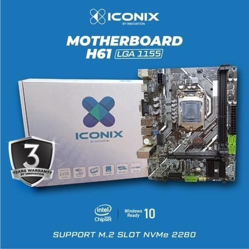 Jual ICONIX H61-DA1 (with NVME Slot) MOTHERBOARD LGA 1155 Kota