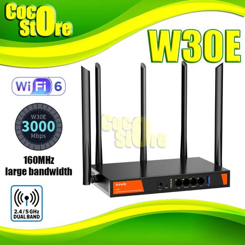 Jual Router Tenda W30E AX3000 Dual Band WiFi-6 Wireless Hotspot 3000 ...