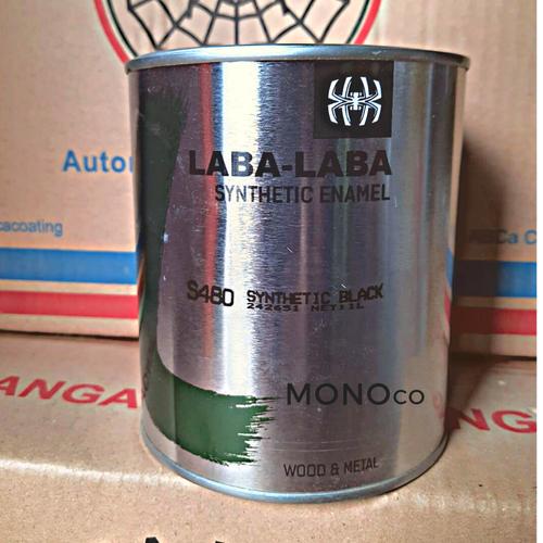 Jual Cat Besi dan Kayu Laba Laba Hitam Gloss Synthetic Enamel (S480 ...