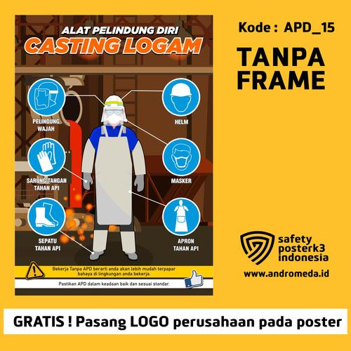 Jual Safety Poster K3 : Alat Pelindung Diri Casting Logam - 42x30 cm ...