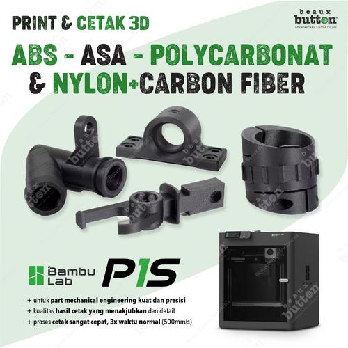 Jual CETAK 3D PRINT ABS ASA POLYCARBONATE PC NYLON PA CARBON FIBER PC