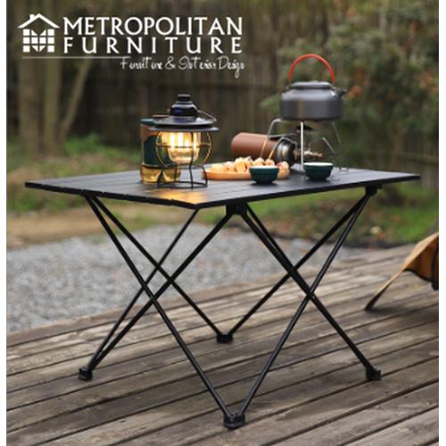 Aluminium Folding Wanderer Steel Folding Table Meja Lipat Metal