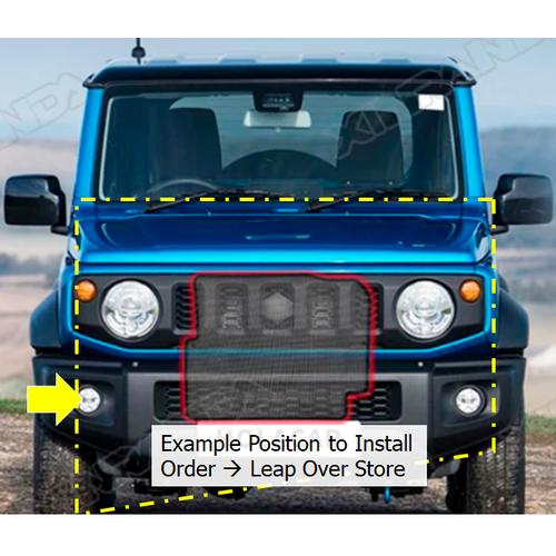 Jb74 Radiator Jual Radiator Cover Stainless Jimny JB74| Cover Radiator Premium Jimny ...