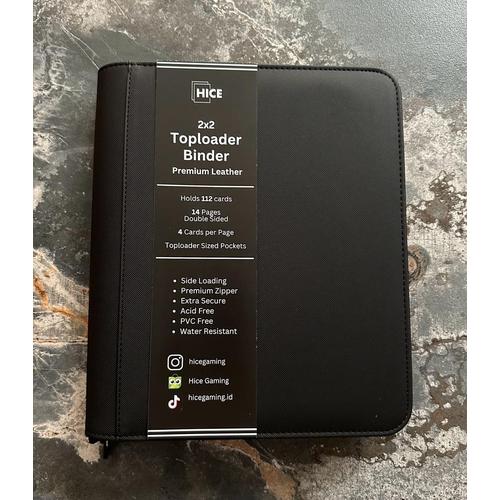 Jual HICE Toploader Binder 2x2 4 Pocket 14 Pages for Pokemon Magic TCG Tab Sleeves Kab