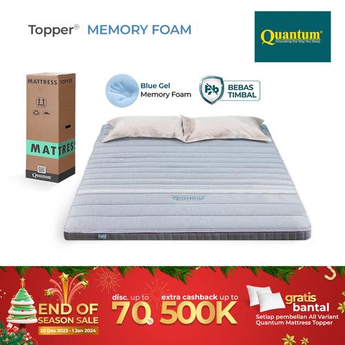 Promo Quantum Mattress Topper Memory Foam 6.5cm Kasur Springbed Spring