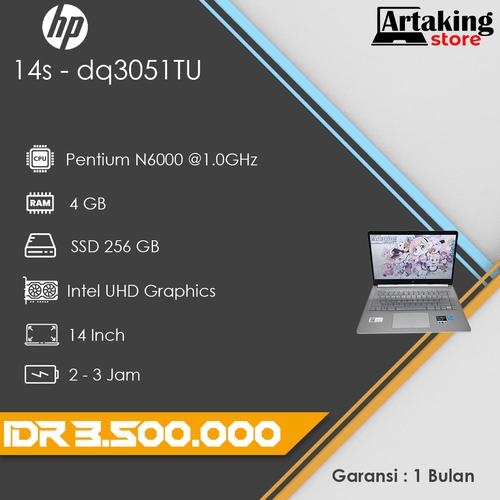 Jual Laptop HP 14s-dq3051Tu Ram gb SSD 256 gb Kota