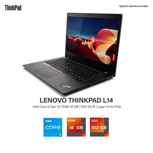 Jual LAPTOP LENOVO THINKPAD L14 | i5 GEN 10 | RAM 16 GB | SSD 512