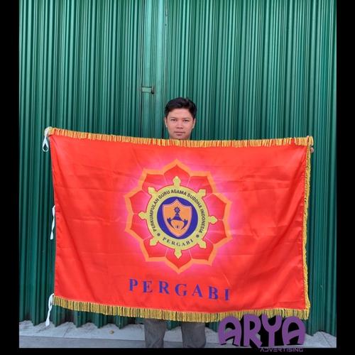 Jual Bendera costum print rumbai emas 90x135 - Jakarta Pusat - Arya ...