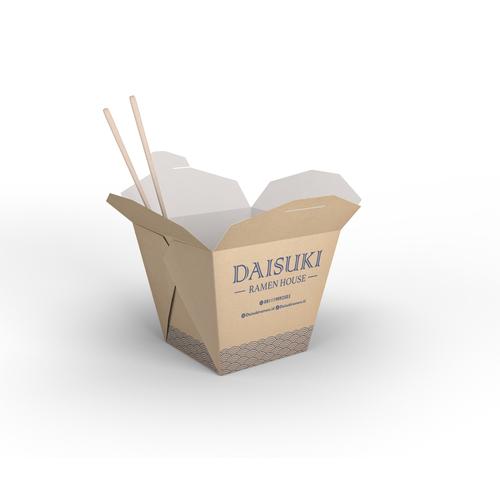 Jual food pail box custom L rice box kraft murah berkualitas - blok ...