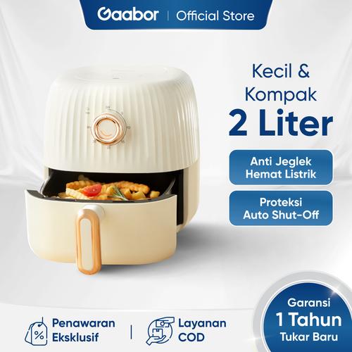 Promo Gaabor mini Air Fryer Kecil 2l Low Watt Mesin Penggorengan Kota