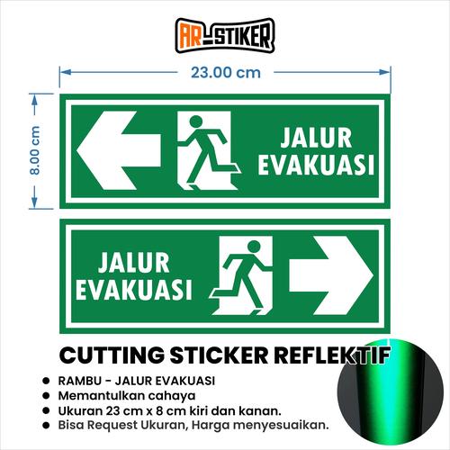 Jual Stiker Rambu Jalur Evakuasi Reflektif - Kota Banjarbaru - Ar ...