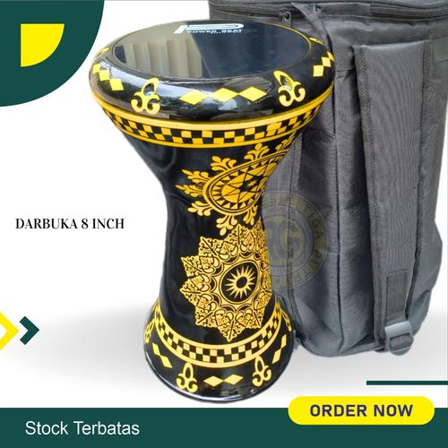 Jual darbuka dumbuk ukuran 8 in jimbe rebana hadroh darbuka mumer