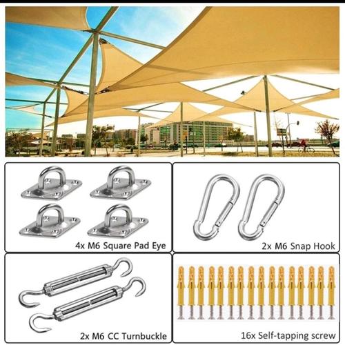 Promo Turnbuckle M6/6mm Sun Shade Sail lengkap Spanskrup Sekrup Kait