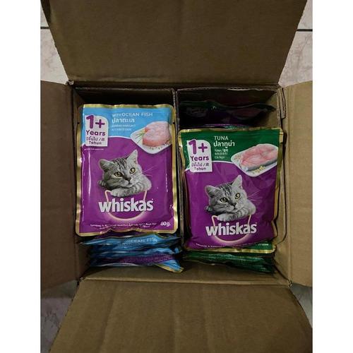 Jual 1 DUS isi 24 PCS Whiskas Adult 80 Gram Paket Hemat / Makanan Basah