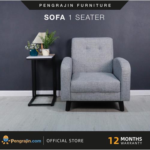Jual Sofa one seater minimalis Araceli Wide Tufted Armchair