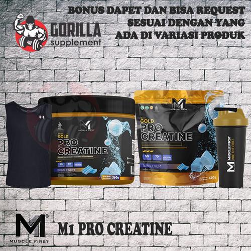 Jual MUSCLEFIRST PRO CREATINE 300 GRAM GOLD SERIES M1 NUTRION