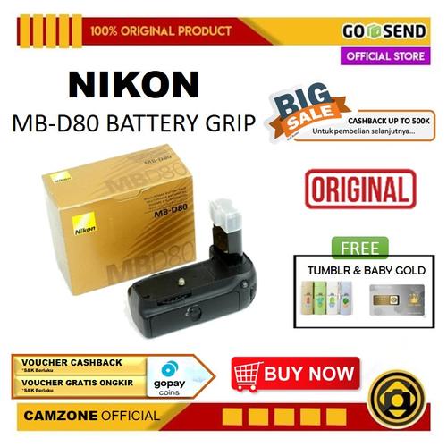 Jual Nikon mbd80 battery grip for nikon d80/d90/d300 Jakarta Selatan